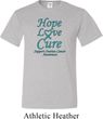 Ovarian Cancer Hope Love Cure Tall T-shirt