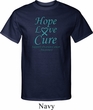 Ovarian Cancer Hope Love Cure Tall T-shirt