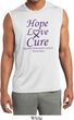 Pancreatic Cancer Hope Love Cure Dry Wicking Sleeveless Shirt
