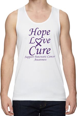 Pancreatic Cancer Hope Love Cure Dry Wicking Tank Top