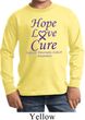 Pancreatic Cancer Hope Love Cure Kids Long Sleeve