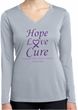 Pancreatic Cancer Hope Love Cure Ladies Dry Wicking Long Sleeve