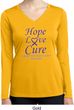 Pancreatic Cancer Hope Love Cure Ladies Dry Wicking Long Sleeve
