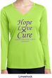 Pancreatic Cancer Hope Love Cure Ladies Dry Wicking Long Sleeve