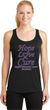 Pancreatic Cancer Hope Love Cure Ladies Dry Wicking Racerback