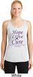Pancreatic Cancer Hope Love Cure Ladies Dry Wicking Racerback