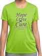 Pancreatic Cancer Hope Love Cure Ladies Dry Wicking T-shirt