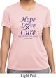 Pancreatic Cancer Hope Love Cure Ladies Dry Wicking T-shirt