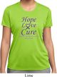 Pancreatic Cancer Hope Love Cure Ladies Dry Wicking T-shirt