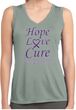 Pancreatic Cancer Hope Love Cure Ladies Dry Wicking Tank Top