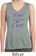 Pancreatic Cancer Hope Love Cure Ladies Dry Wicking Tank Top