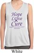 Pancreatic Cancer Hope Love Cure Ladies Dry Wicking Tank Top