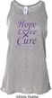 Pancreatic Cancer Hope Love Cure Ladies Flowy Racerback