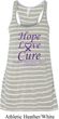 Pancreatic Cancer Hope Love Cure Ladies Flowy Racerback