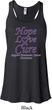 Pancreatic Cancer Hope Love Cure Ladies Flowy Racerback