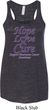 Pancreatic Cancer Hope Love Cure Ladies Flowy Racerback