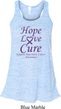 Pancreatic Cancer Hope Love Cure Ladies Flowy Racerback