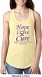 Pancreatic Cancer Hope Love Cure Ladies Ideal Racerback