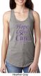 Pancreatic Cancer Hope Love Cure Ladies Ideal Racerback
