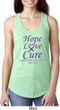 Pancreatic Cancer Hope Love Cure Ladies Ideal Racerback
