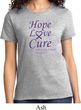 Pancreatic Cancer Hope Love Cure Ladies T-shirt