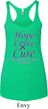 Pancreatic Cancer Hope Love Cure Ladies Tri Blend Racerback