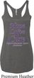 Pancreatic Cancer Hope Love Cure Ladies Tri Blend Racerback