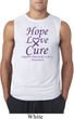 Pancreatic Cancer Hope Love Cure Sleeveless Shirt