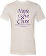Pancreatic Cancer Shirt Hope Love Cure Tri Blend Tee