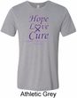 Pancreatic Cancer Shirt Hope Love Cure Tri Blend Tee