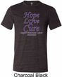 Pancreatic Cancer Shirt Hope Love Cure Tri Blend Tee