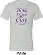 Pancreatic Cancer Shirt Hope Love Cure Tri Blend Tee
