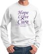 Pancreatic Cancer Sweatshirt Hope Love Cure Sweat Shirt