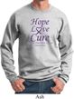 Pancreatic Cancer Sweatshirt Hope Love Cure Sweat Shirt