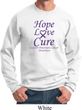Pancreatic Cancer Sweatshirt Hope Love Cure Sweat Shirt