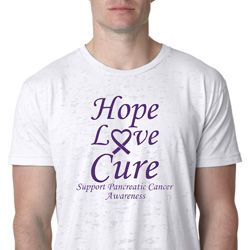 Pancreatic Cancer Tee Hope Love Cure Burnout Shirt Pancreatic Cancer Tee Hope Love Cure Burnout Shirt