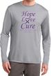 Pancreatic Cancer Tee Hope Love Cure Dry Wicking Long Sleeve