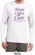 Pancreatic Cancer Tee Hope Love Cure Dry Wicking Long Sleeve
