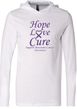 Pancreatic Cancer Tee Hope Love Cure Lightweight Hoodie