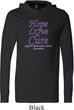 Pancreatic Cancer Tee Hope Love Cure Lightweight Hoodie