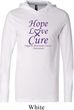 Pancreatic Cancer Tee Hope Love Cure Lightweight Hoodie