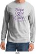 Pancreatic Cancer Tee Hope Love Cure Long Sleeve