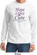 Pancreatic Cancer Tee Hope Love Cure Long Sleeve