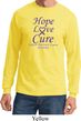 Pancreatic Cancer Tee Hope Love Cure Long Sleeve