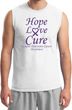 Pancreatic Cancer Tee Hope Love Cure Muscle Shirt