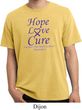 Pancreatic Cancer Tee Hope Love Cure Pigment Dyed Shirt