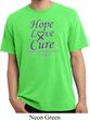 Pancreatic Cancer Tee Hope Love Cure Pigment Dyed Shirt