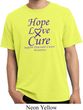 Pancreatic Cancer Tee Hope Love Cure Pigment Dyed Shirt