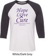 Pancreatic Cancer Tee Hope Love Cure Raglan Shirt