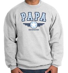 Papa Fleece Sweatshirt - Grandpa - Pop Pop - Dad - Adult Sweatshirt